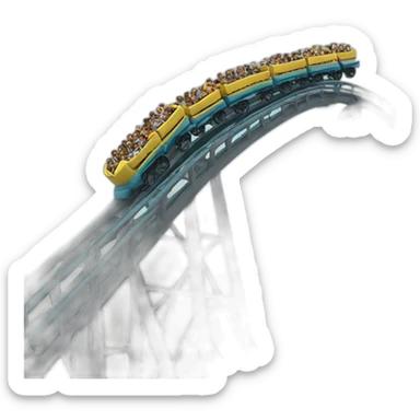roller coaster sticker
