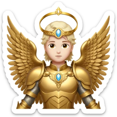 Aesthetic biblical archangel  sticker