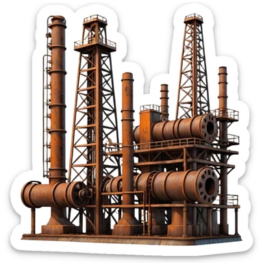 Oil and gas drilling site sticker