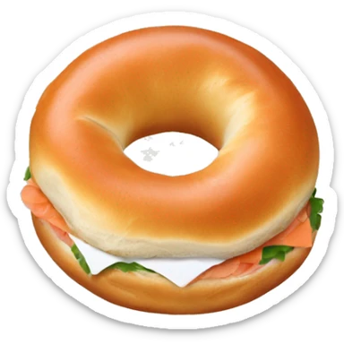 Lox bagel sticker