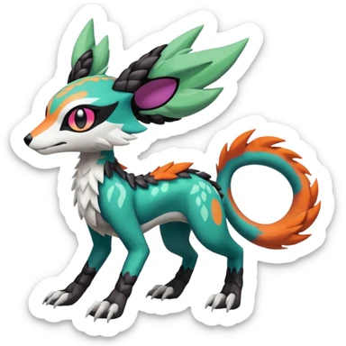 Meloetta-Vernid-Trico-Sergal-Protogen-Primagen-Pokémon-Fakémon-creature sticker