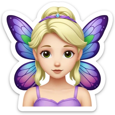 fairy clearly with a microsoft nametag dressed in microsoft windows colors  sticker