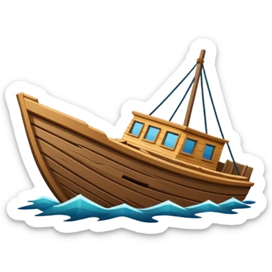 boat capsized sticker