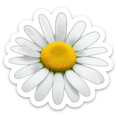 Chamomile flower sticker
