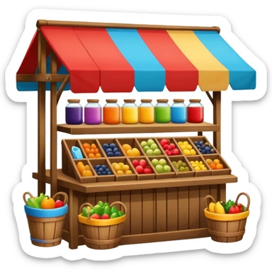 market stall sticker