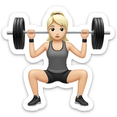 unas pesas de hacer ejercicio  sticker