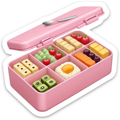 a pastel bento sticker