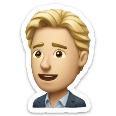 investor man tells sticker