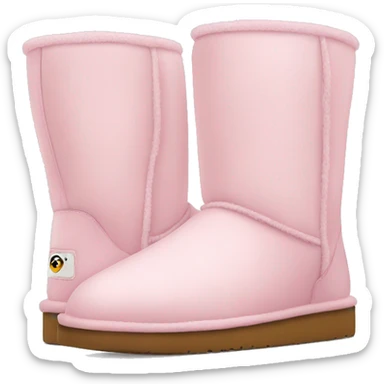 light pink uggs sticker
