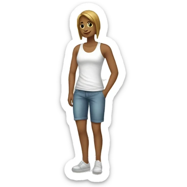 lifestyle white icon sticker