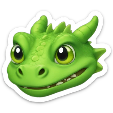Dragon avec une grenouille sticker