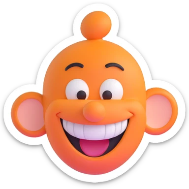 Goofy from Disney, happy sticker