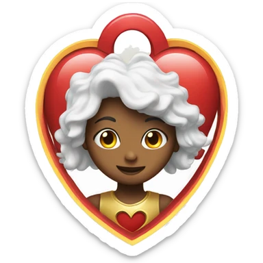 Heart with halo sticker