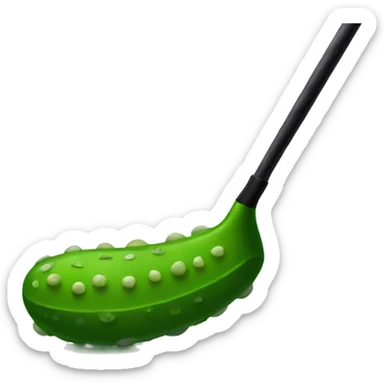 Golfing pickle  sticker