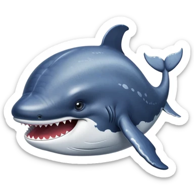 Злой кит sticker