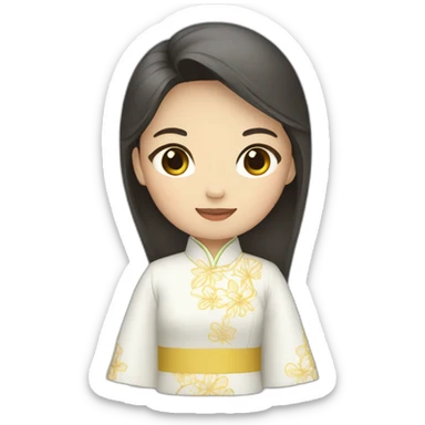 Ao dai emoji sticker