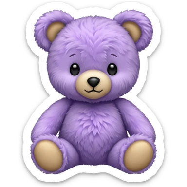 Lavender Teddy bear sticker