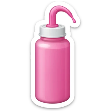 Bottle of pink Hair dye sticker
