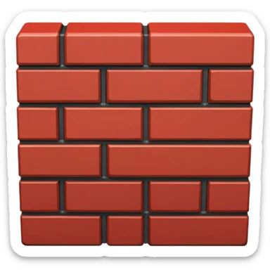 one brick view from above sticker