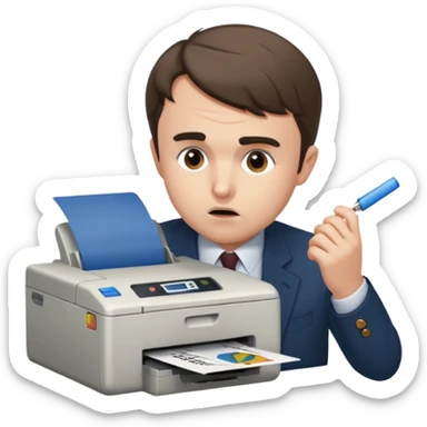 Charlie Kirk eating a printer sticker