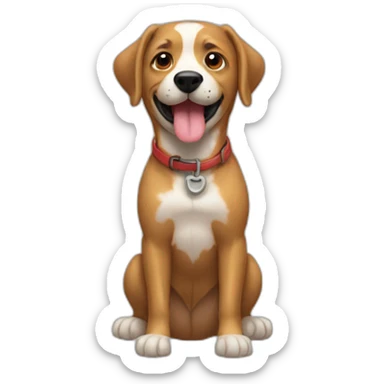 Perros peleando sticker