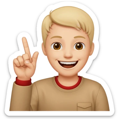 Doigt d’honneur et personne qui rigole sticker