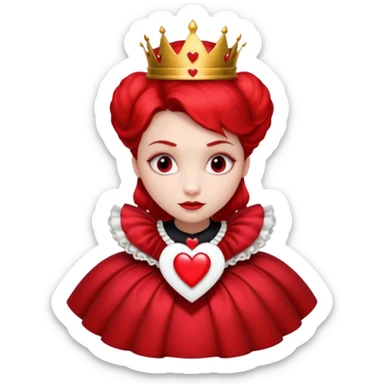 Red Queen from Alice in Wonderland movie sticker