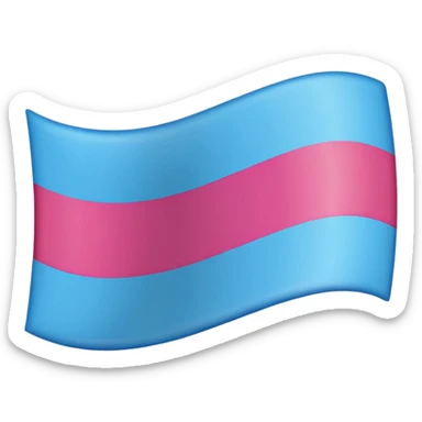 A trans flag with the banned emblem  sticker