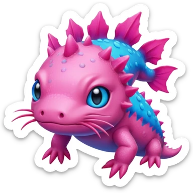 Axolotl gaming sticker