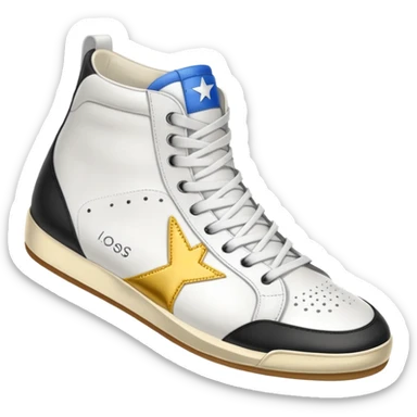 A golden goose shoe sneaker sticker
