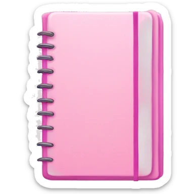 Pink notebook  sticker