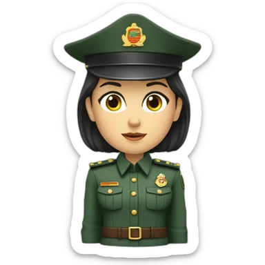 Mujer Guardia Civil sticker