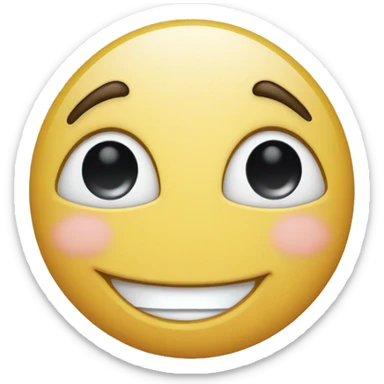 Wink face with smirk and finger on lip sticker