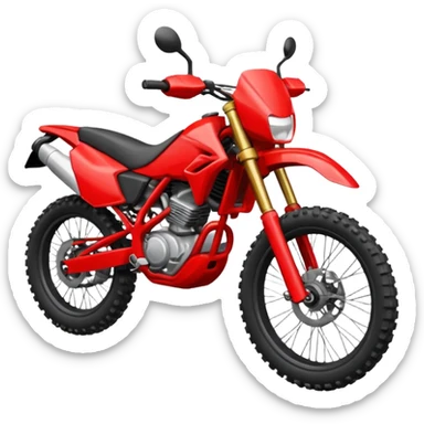 red enduro bike sticker