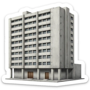 soviet apartment building  sticker