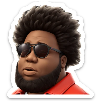 cool dude with sunglasses sticker