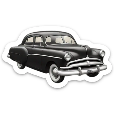voiture ancienne 1950 sticker