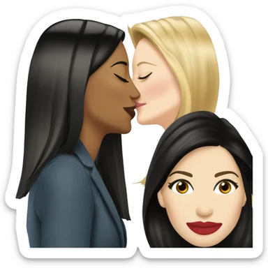 Cate Blanchett and Sandra Bullock kiss sticker