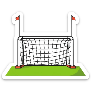 soccer goalpost sticker
