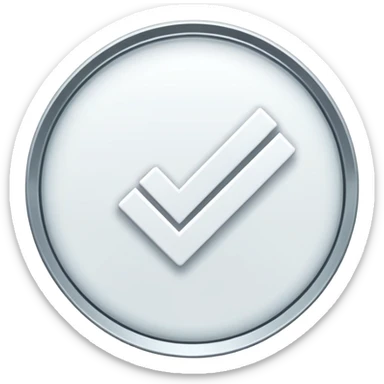 white check mark sticker