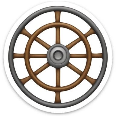 Steering wheel of carriage  sticker