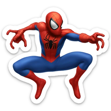 Spiderman qui se combat sticker