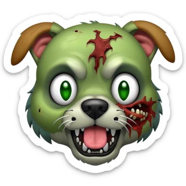 Zombie dog  sticker