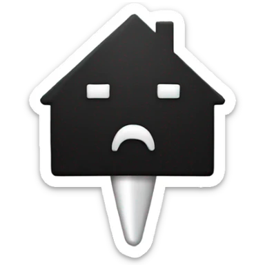 location pin but black sticker