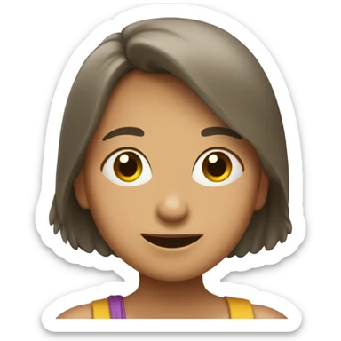 muchacha riendo sticker