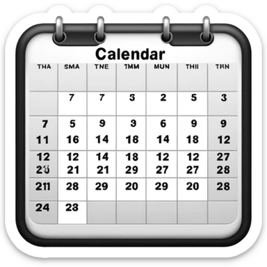calendario de semanas sticker
