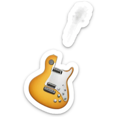 Guitare électrique sticker