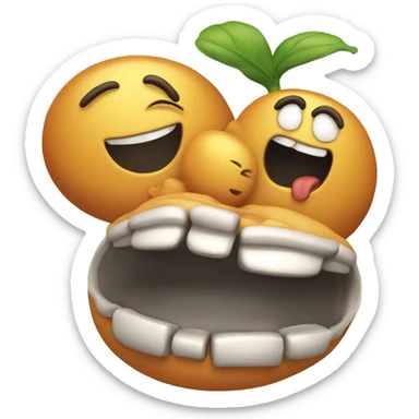 Lentils waving goodbye farting sticker