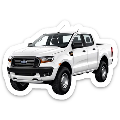Ford Ranger - Ford (Model Year: 2024) (Iconic colour: White) sticker