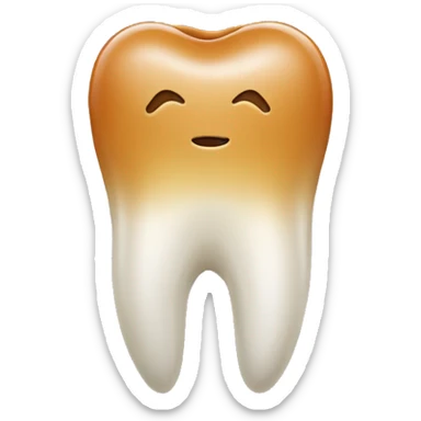 Buck tooth smiley sticker